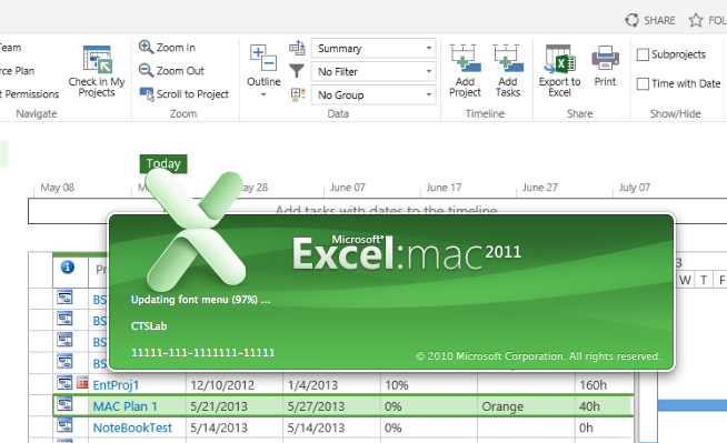 which version of excel for mac has userforms