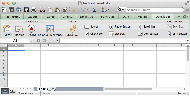 which version of excel for mac has userforms